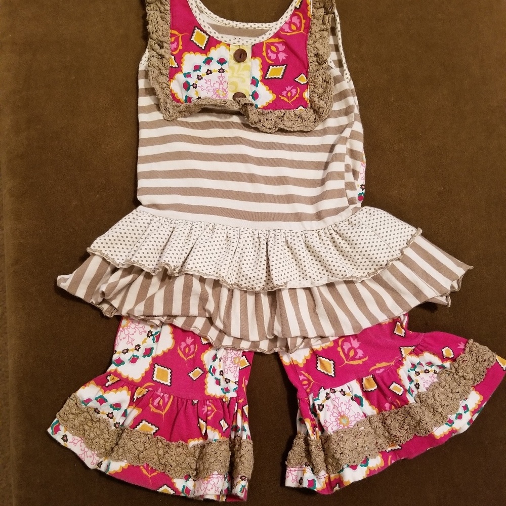 Mustard Pie Magenta Sunrise Colette Set